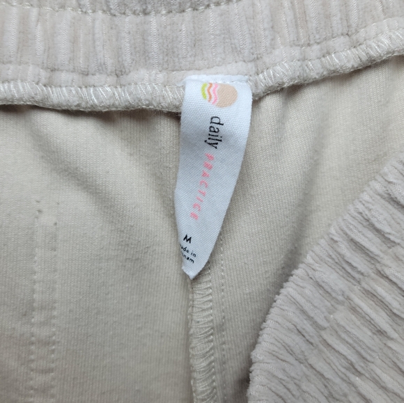 Anthropologie Daily Practice Drawstring Corduroy Wide Leg Slit Pants Size Medium - Picture 4 of 8